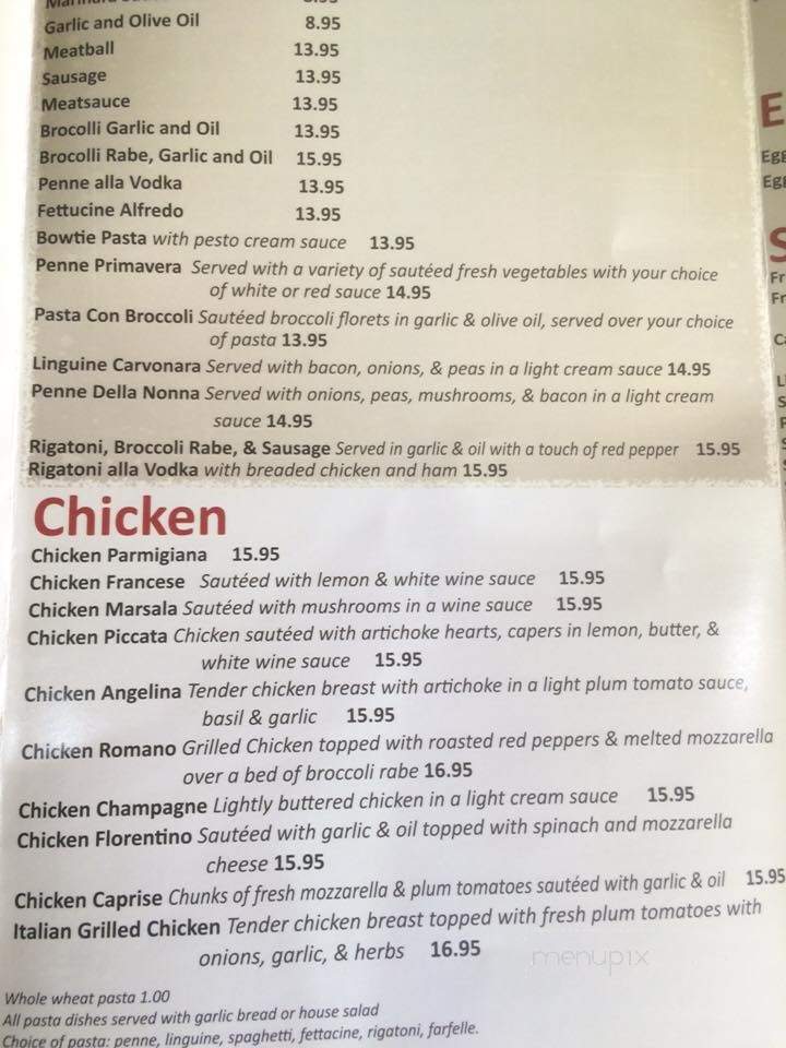 Melrose East Restaurant and Pizza - Southampton, NY menu_pic