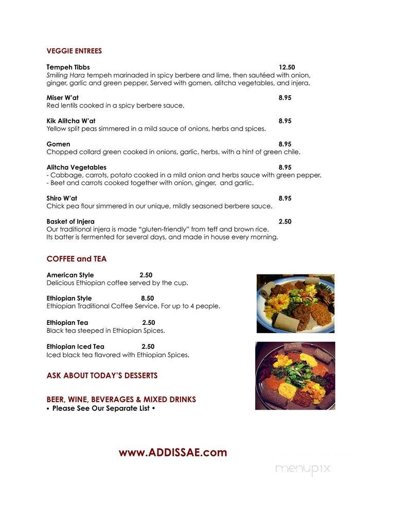 Addissae - Asheville, NC menu_pic