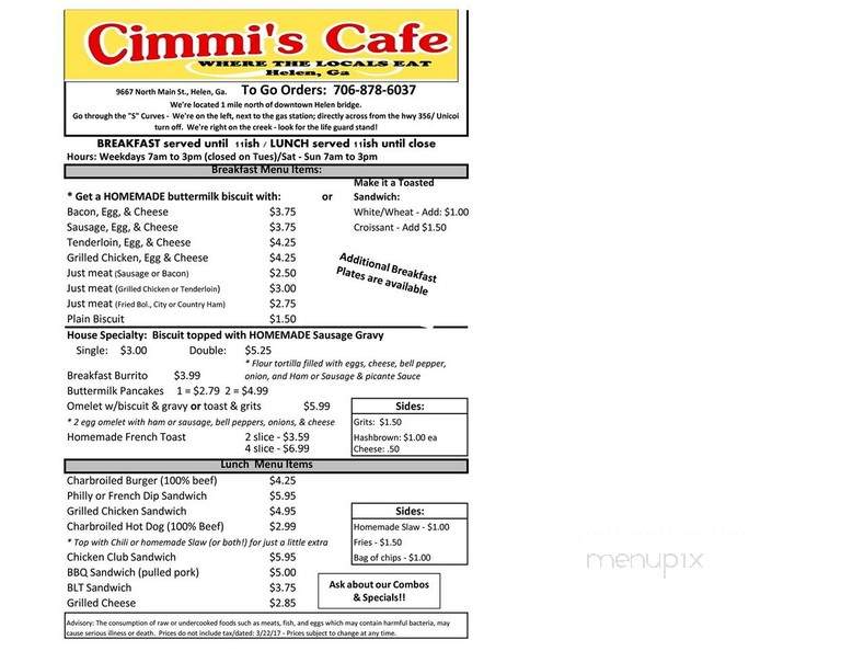 Cimmi's Cafe - Helen, GA