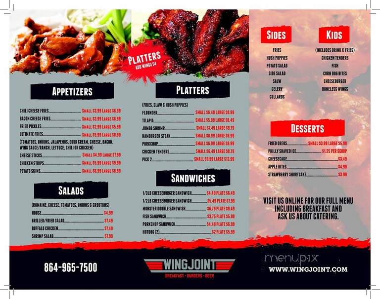 Wing Stop Fish and Chicken - Anderson, SC menu_pic
