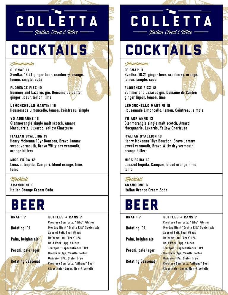 Colletta - Alpharetta, GA menu_pic