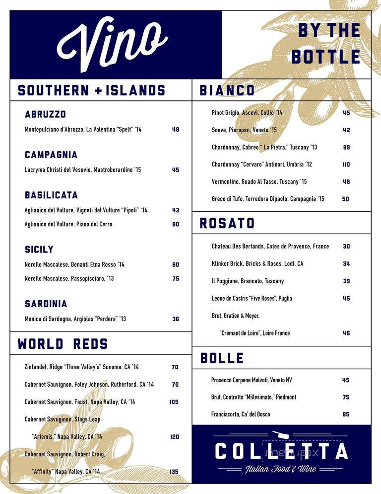 Colletta - Alpharetta, GA menu_pic