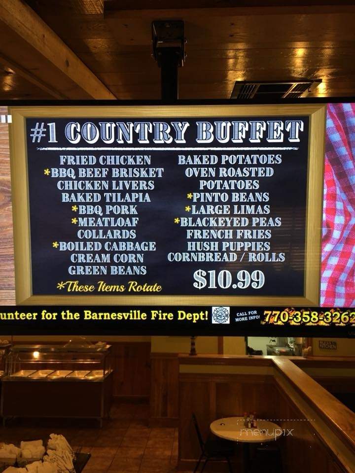 Tims Lighthouse Seafood Buffet and Country Cookin - Milner, GA menu_pic