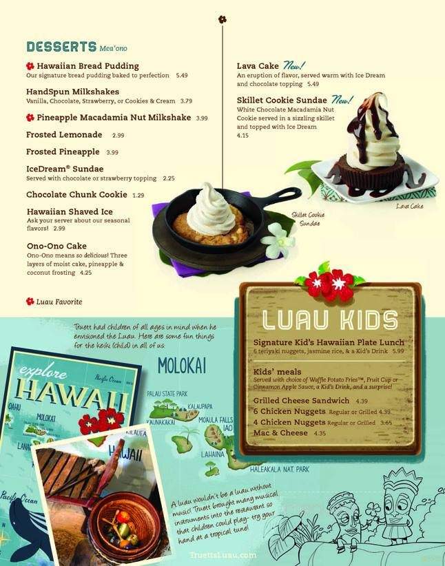 Truett's Luau - Fayetteville, GA menu_pic