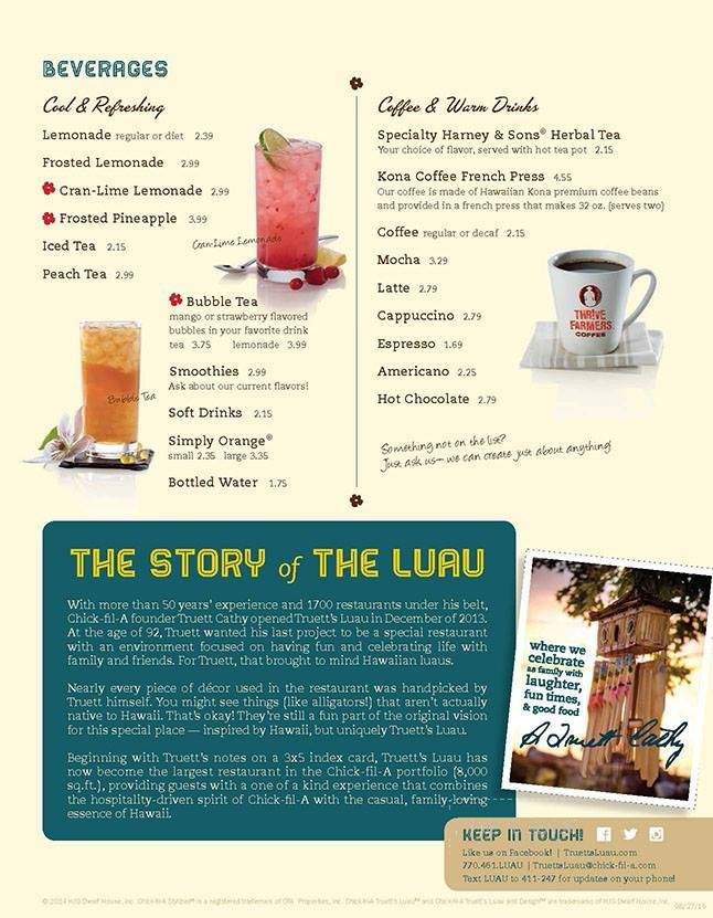 Truett's Luau - Fayetteville, GA menu_pic