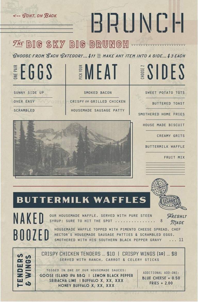 Big Sky Buckhead - Atlanta, GA menu_pic
