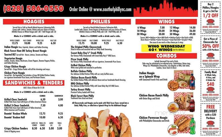 South Of Philly - Sylva, NC menu_pic