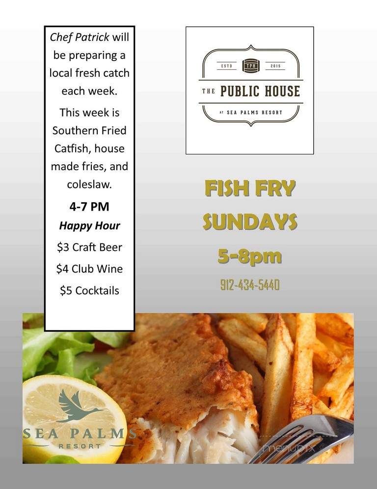 The Public House - Saint Simons Island, GA menu_pic
