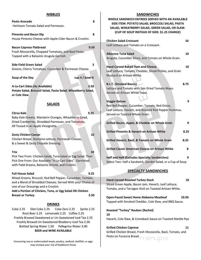 Full Circle Eatery - Jacksonville, FL menu_pic