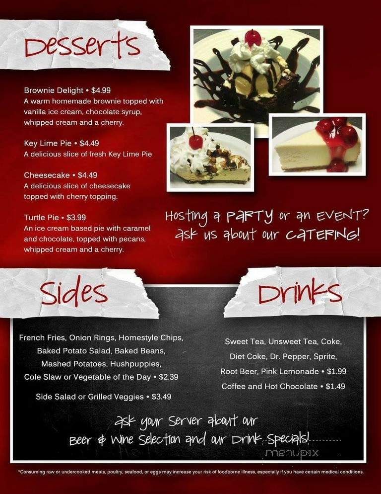 GooRoo's Grill - Robertsdale, AL menu_pic