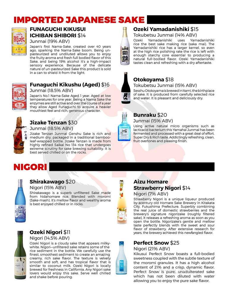 WA SUSHI - Casselberry, FL menu_pic