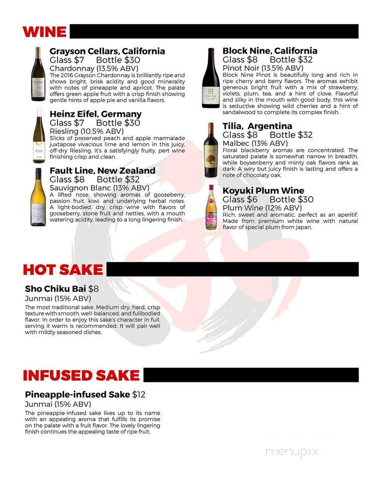 WA SUSHI - Casselberry, FL menu_pic