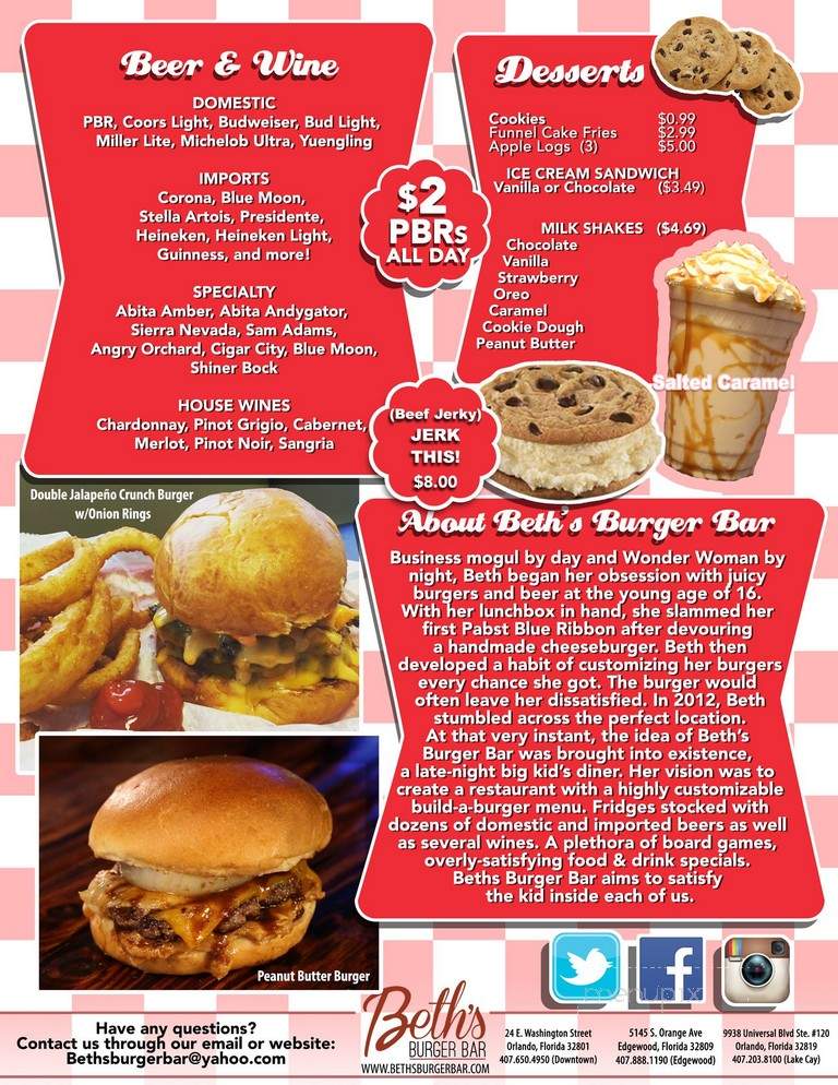 Beth's Burger Bar - Edgewood, FL