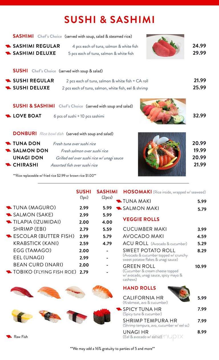 Oishi Japanese Cuisine - Kissimmee, FL menu_pic