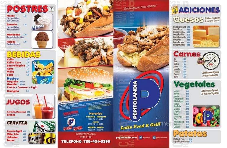 Pepitolandia - Doral, FL menu_pic