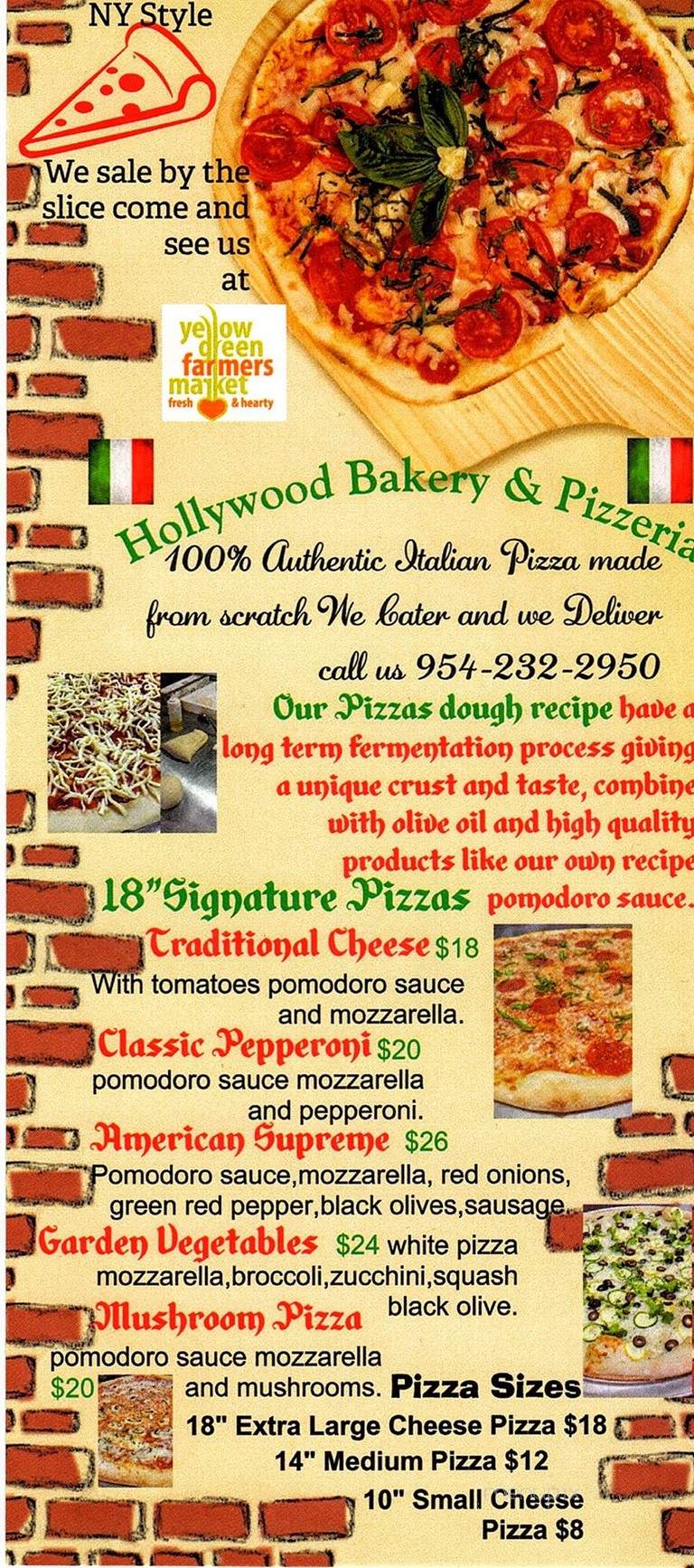 Hollywood Bakery & Pizzeria - Hollywood, FL menu_pic