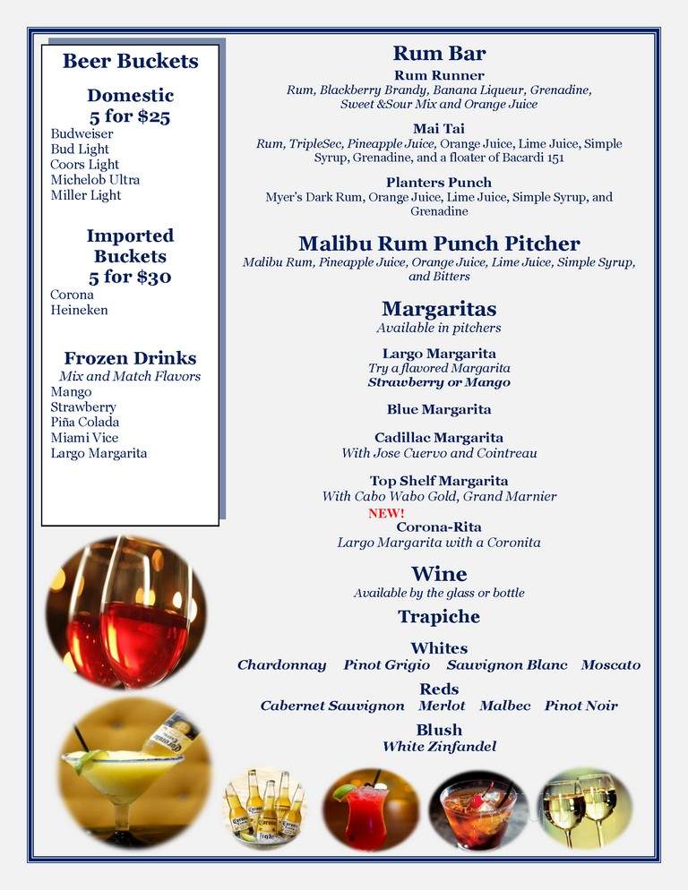 Largo Bar & Grill - Miami, FL menu_pic