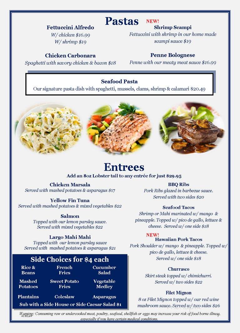 Largo Bar & Grill - Miami, FL menu_pic