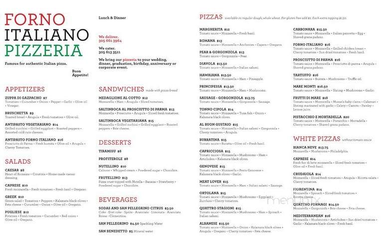 Forno Italiano Pizza Catering - Miami, FL