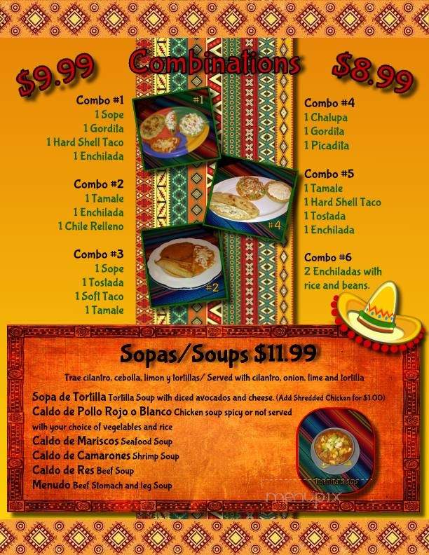 El Texano - Palm Harbor, FL menu_pic