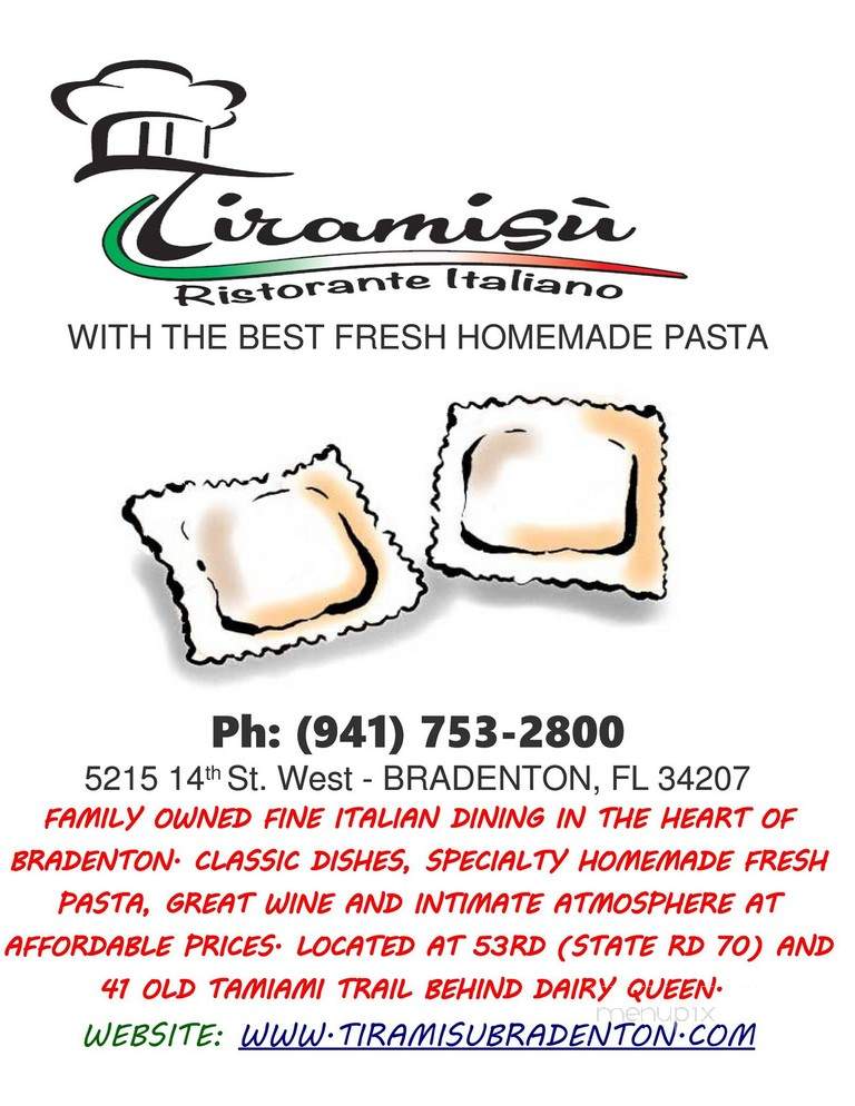 Tiramisu Ristorante & Pizzeria - Bradenton, FL