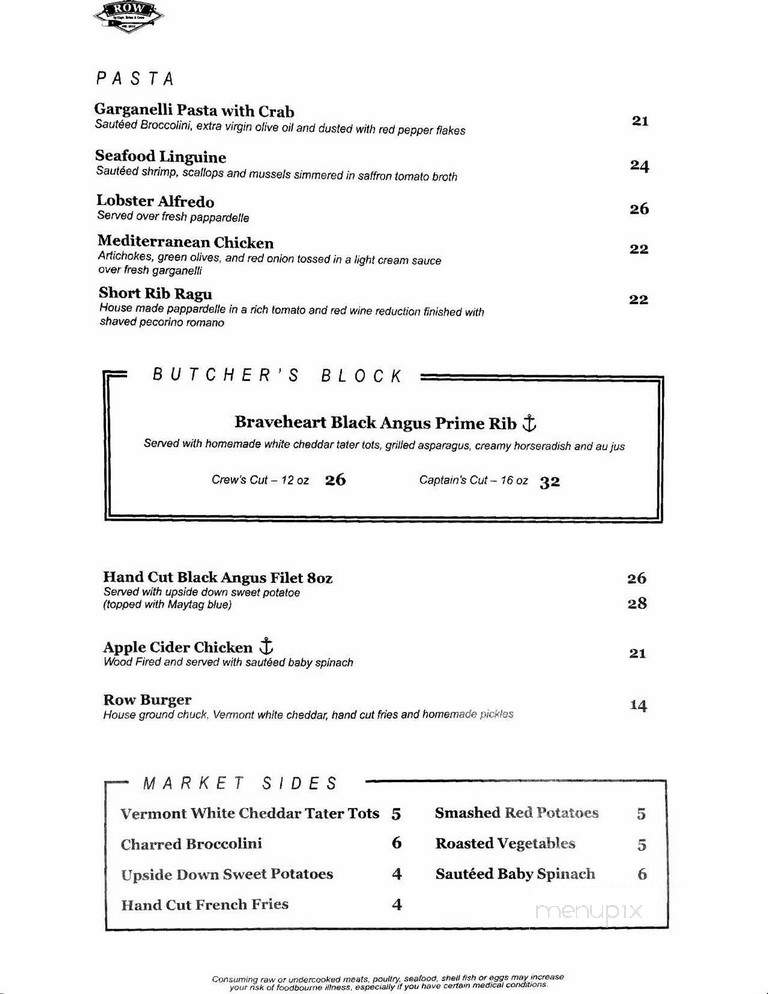 ROW By Capt. Brien & Crew - Naples, FL menu_pic