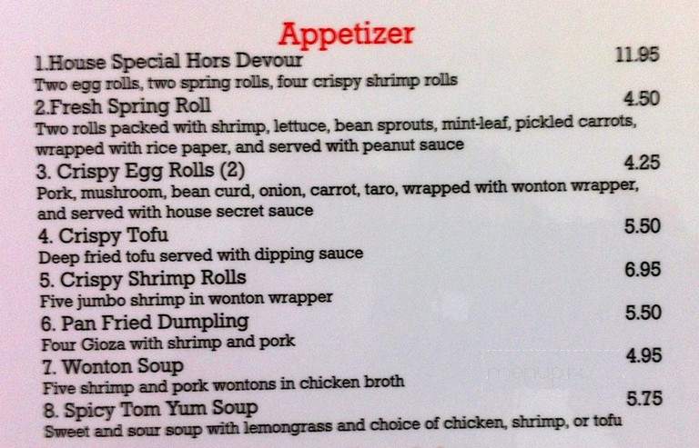 Demi's Noodle House - Palmetto, FL menu_pic