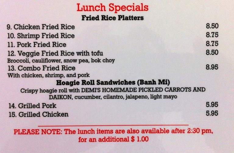 Demi's Noodle House - Palmetto, FL menu_pic