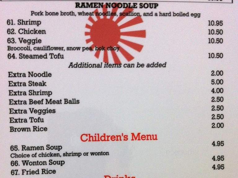 Demi's Noodle House - Palmetto, FL menu_pic