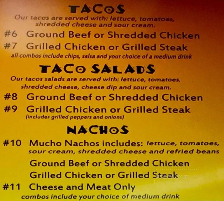 Burritos Fresh Mexican Grill - Clarksville, TN menu_pic