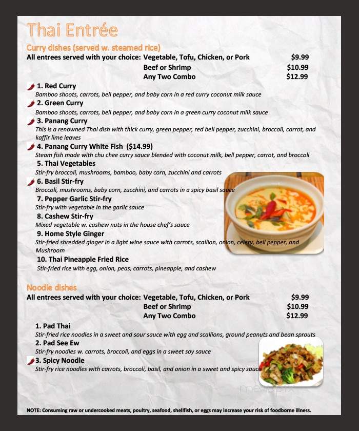 LJ Asian Cuisine - Nashville, TN menu_pic