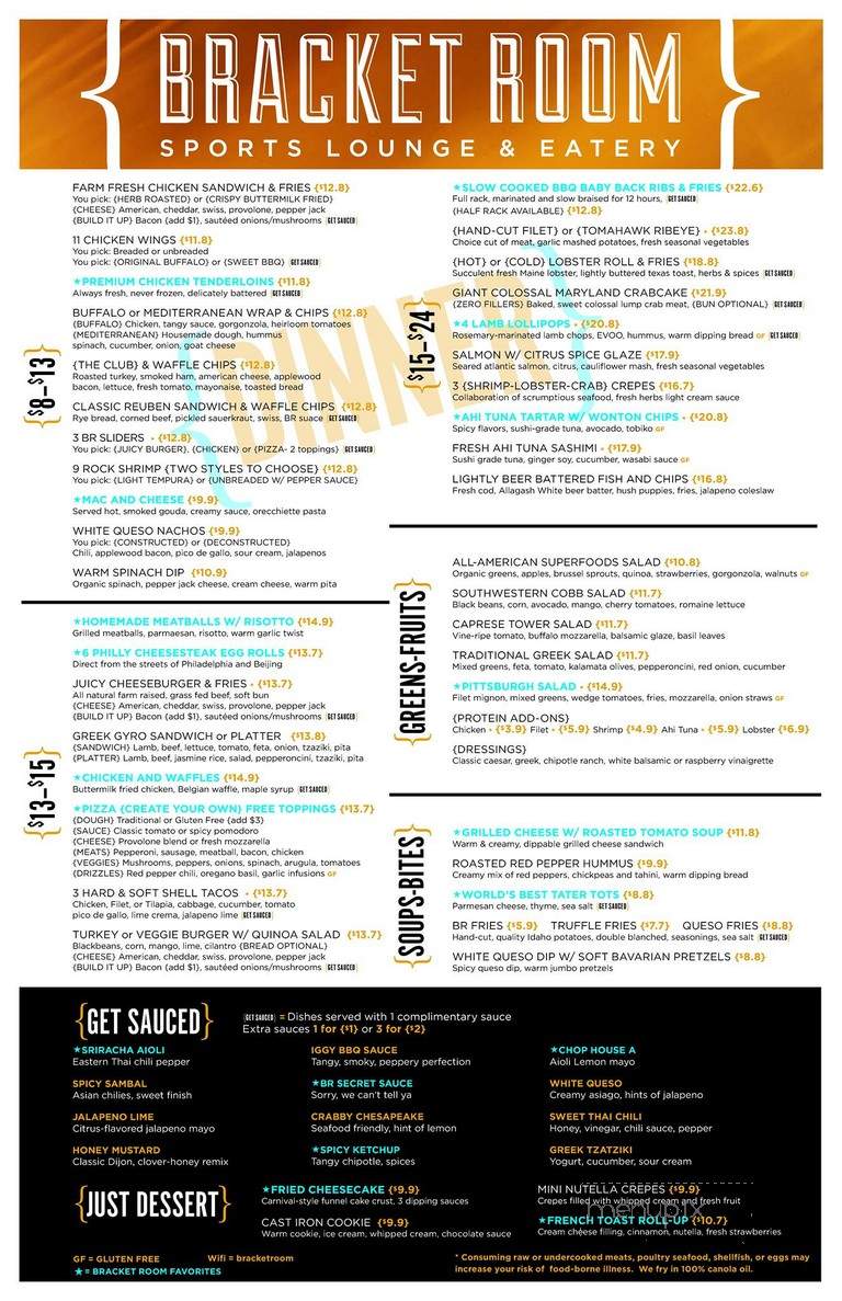 Bracket Room - Arlington, VA menu_pic