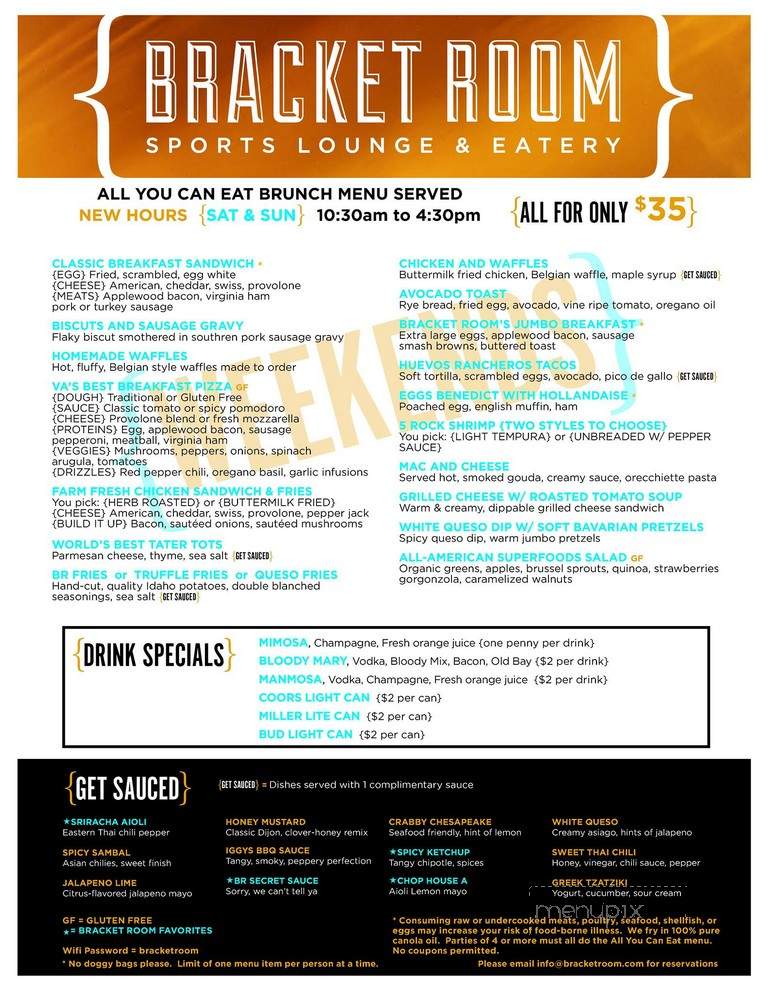 Bracket Room - Arlington, VA menu_pic