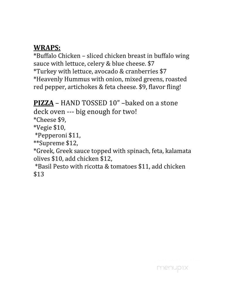 Locust Hill Inn, Cabin & Pub - Marlinton, WV menu_pic