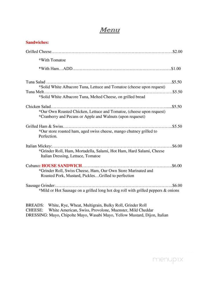 Tropical Treatz - Sturbridge, MA menu_pic