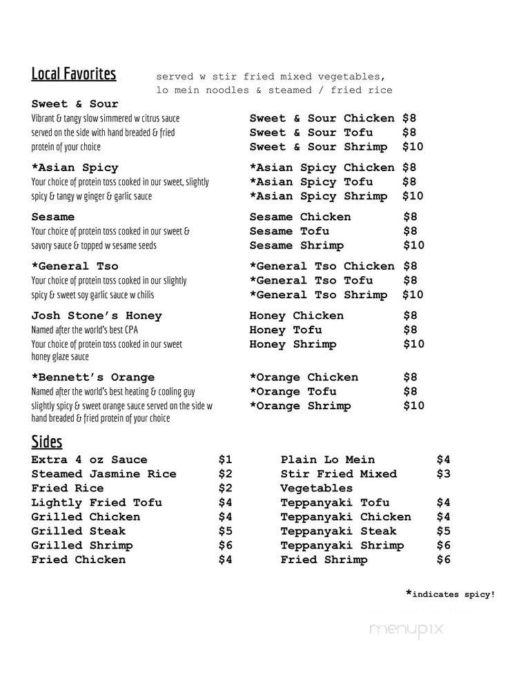 Golden Chopsticks - Crossville, TN menu_pic