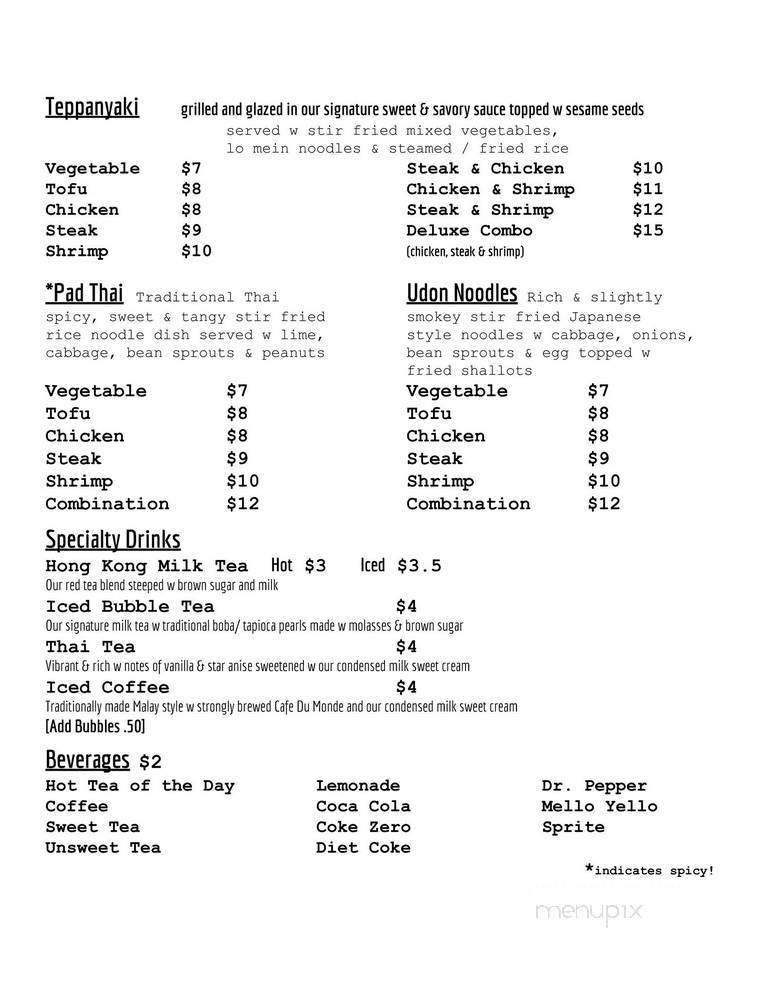 Golden Chopsticks - Crossville, TN menu_pic