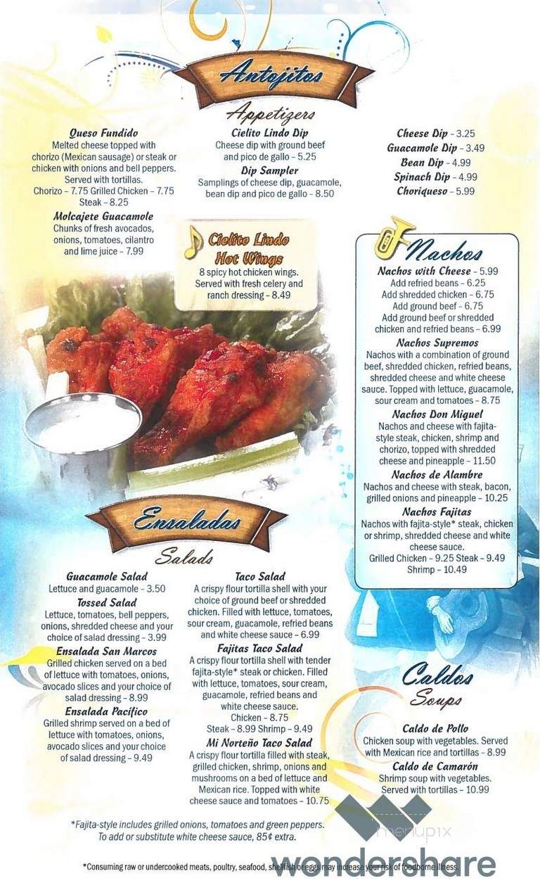 Cielito Lindo - Pigeon Forge, TN menu_pic
