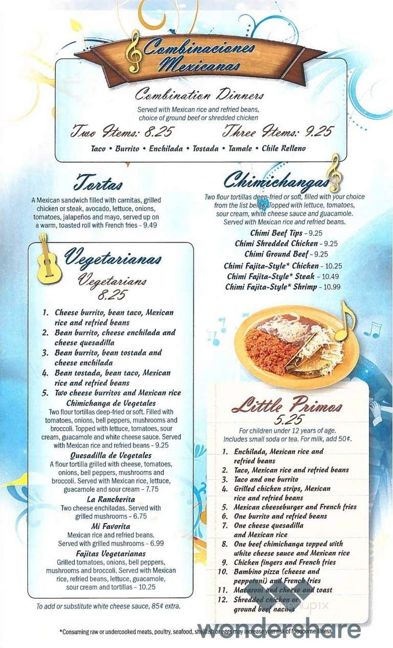 Cielito Lindo - Pigeon Forge, TN menu_pic
