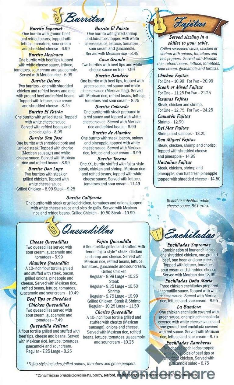 Cielito Lindo - Pigeon Forge, TN menu_pic