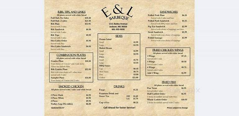 Otis & Henry's Bar & Grill - Lula, MS menu_pic