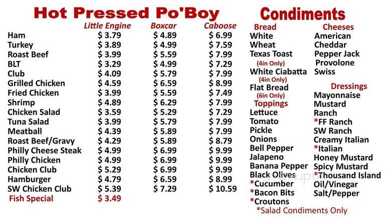 The Carthage Junction Deli - Carthage, MS menu_pic