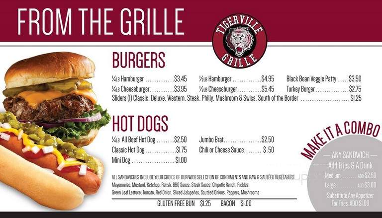 Tigerville Grille - Campbellsville, KY menu_pic