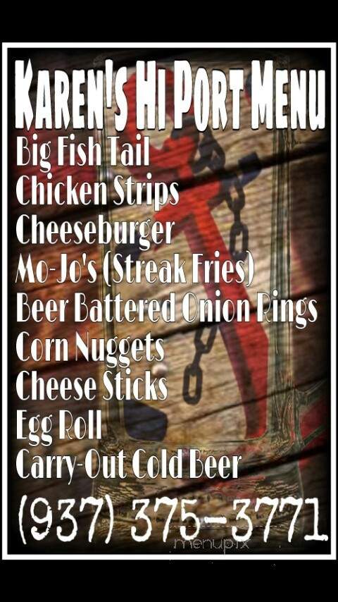Our Place At Hi-Port - Higginsport, OH menu_pic