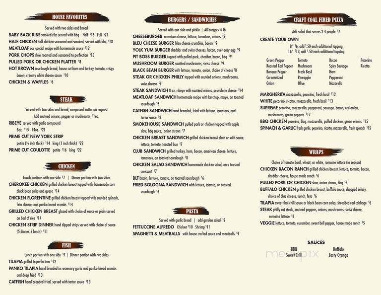 Coal River Grill - Hazard, KY menu_pic