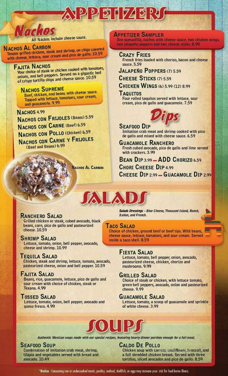 El Ranchero - Fort Wright, KY menu_pic