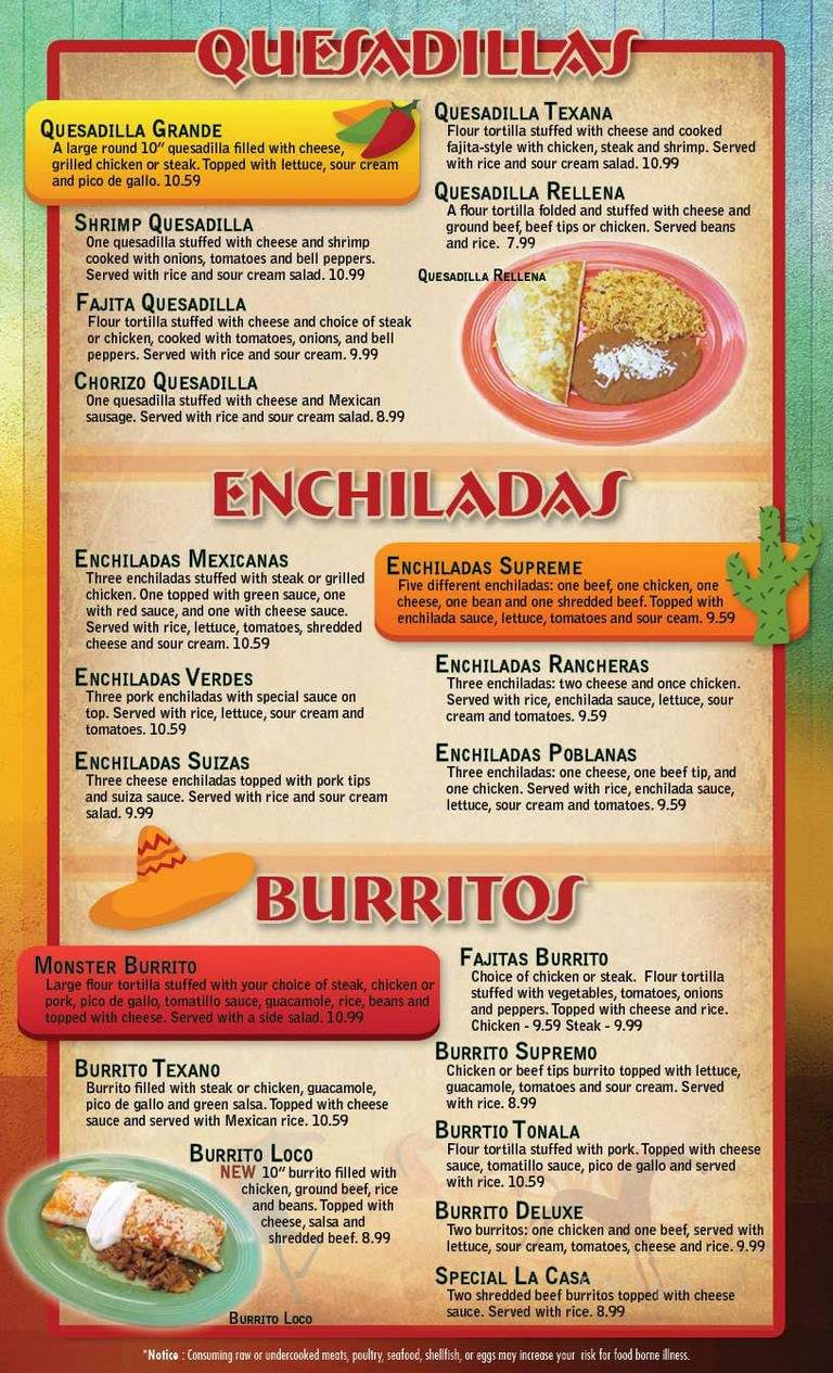 El Ranchero - Fort Wright, KY menu_pic
