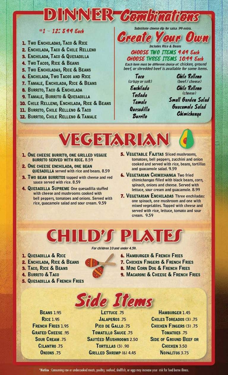 El Ranchero - Fort Wright, KY menu_pic