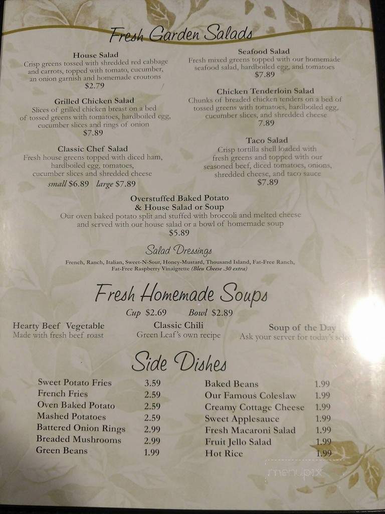Green Leaf's - Cleveland, OH menu_pic
