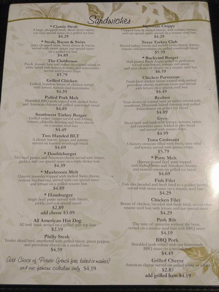 Green Leaf's - Cleveland, OH menu_pic